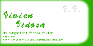 vivien vidosa business card